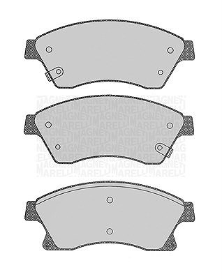 Magneti Marelli Bremsbelagsatz, Scheibenbremse [Hersteller-Nr. 363916060694] für Chevrolet, Opel, Vauxhall