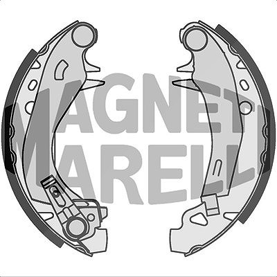 Magneti Marelli Bremsbacke [Hersteller-Nr. 360219192192] für Mega, Citroën, Peugeot