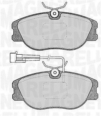Magneti Marelli Bremsbelagsatz, Scheibenbremse [Hersteller-Nr. 363916060122] für Alfa Romeo, Fiat, Lancia
