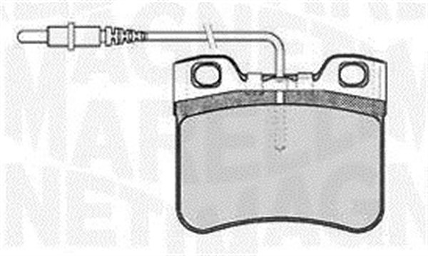 Magneti Marelli Bremsbelagsatz, Scheibenbremse [Hersteller-Nr. 363916060165] für Peugeot, Citroën, Mercedes-Benz