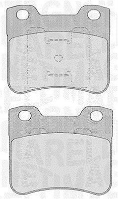 Magneti Marelli Bremsbelagsatz, Scheibenbremse [Hersteller-Nr. 363916060166] für Peugeot, Citroën