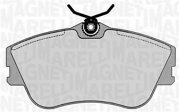 Magneti Marelli Bremsbelagsatz, Scheibenbremse [Hersteller-Nr. 363916060417] für VW