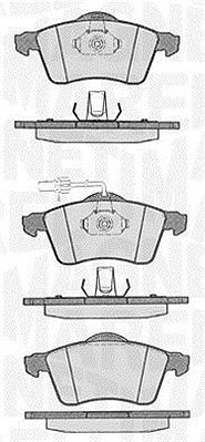 Magneti Marelli Bremsbelagsatz, Scheibenbremse [Hersteller-Nr. 363916060419] für VW