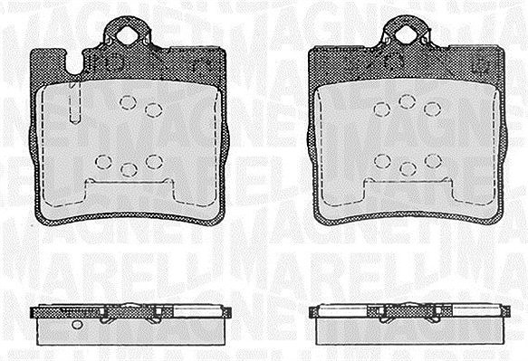 Magneti Marelli Bremsbelagsatz, Scheibenbremse [Hersteller-Nr. 363916060553] für Mercedes-Benz