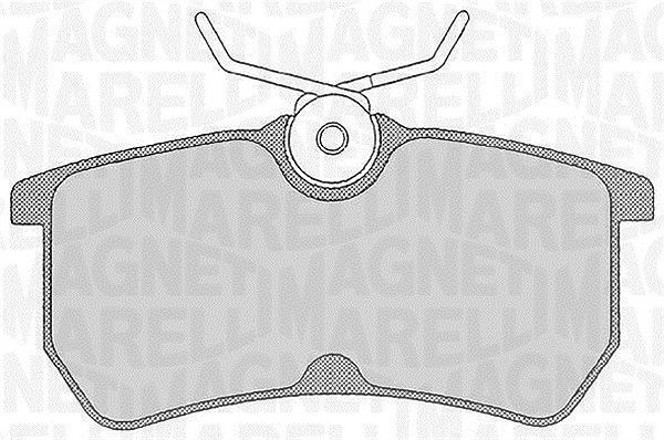 Magneti Marelli Bremsbelagsatz, Scheibenbremse [Hersteller-Nr. 363916060253] für Ford
