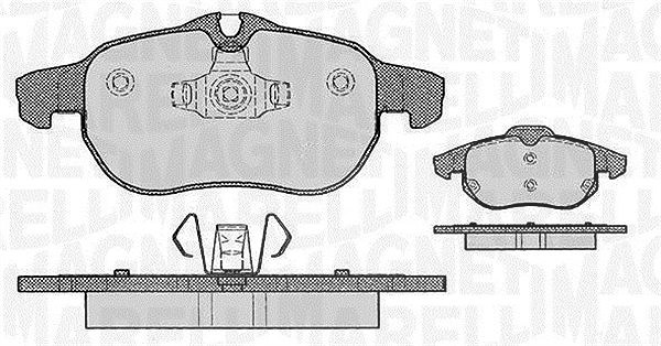 Magneti Marelli Bremsbelagsatz, Scheibenbremse [Hersteller-Nr. 363916060162] für Vauxhall, Chevrolet, Fiat, Opel, Saab, Cadillac