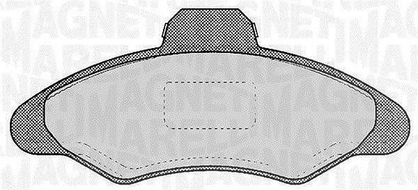 Magneti Marelli Bremsbelagsatz, Scheibenbremse [Hersteller-Nr. 363916060246] für Ford