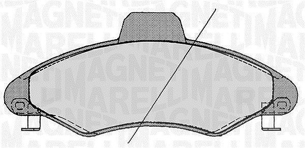 Magneti Marelli Bremsbelagsatz, Scheibenbremse [Hersteller-Nr. 363916060247] für Ford