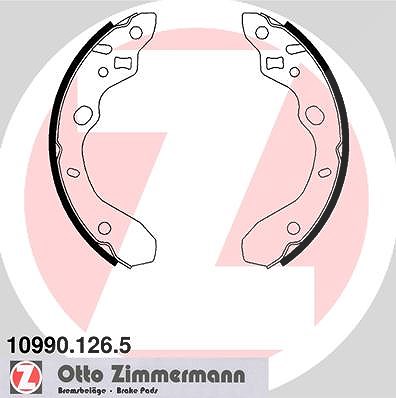 Zimmermann Bremsbackensatz [Hersteller-Nr. 10990.126.5] für Mazda