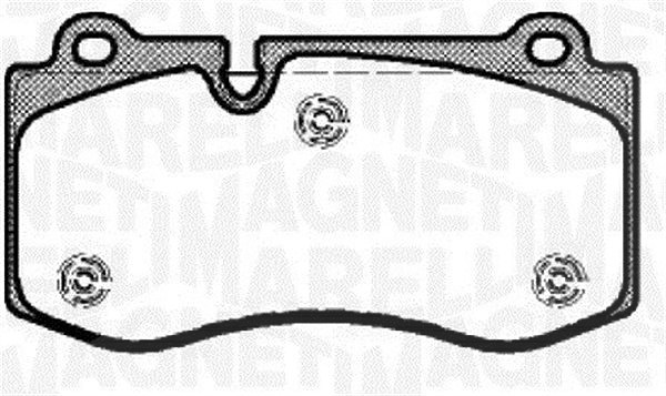 Magneti Marelli Bremsbelagsatz, Scheibenbremse [Hersteller-Nr. 363916060317] für Mercedes-Benz