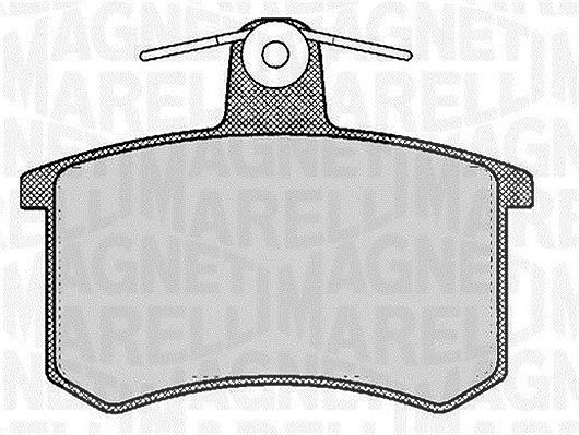 Magneti Marelli Bremsbelagsatz, Scheibenbremse [Hersteller-Nr. 363916060116] für Fiat, Lancia, Audi, Alfa Romeo