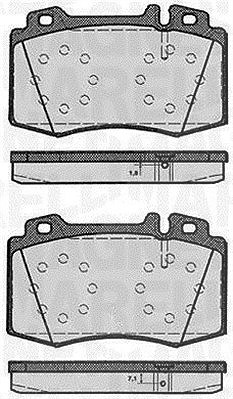 Magneti Marelli Bremsbelagsatz, Scheibenbremse [Hersteller-Nr. 363916060585] für Saab, Mercedes-Benz