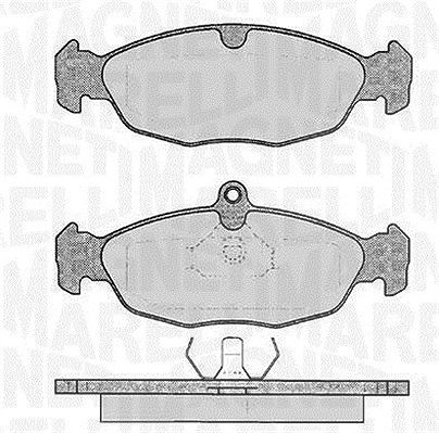Magneti Marelli Bremsbelagsatz, Scheibenbremse [Hersteller-Nr. 363916060208] für Opel, Jaguar, Daewoo, Chevrolet, Vauxhall