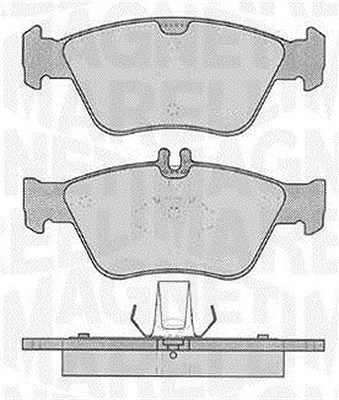Magneti Marelli Bremsbelagsatz, Scheibenbremse [Hersteller-Nr. 363916060310] für Mercedes-Benz