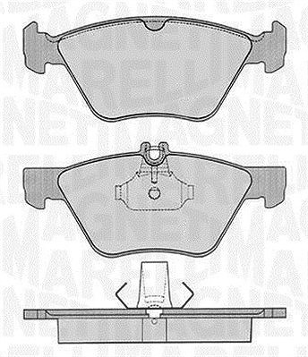 Magneti Marelli Bremsbelagsatz, Scheibenbremse [Hersteller-Nr. 363916060315] für Chrysler, Mercedes-Benz