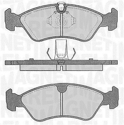 Magneti Marelli Bremsbelagsatz, Scheibenbremse [Hersteller-Nr. 363916060205] für Opel, Daewoo, Vauxhall, Chevrolet