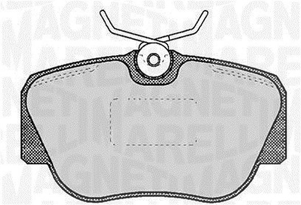 Magneti Marelli Bremsbelagsatz, Scheibenbremse [Hersteller-Nr. 363916060305] für Mercedes-Benz