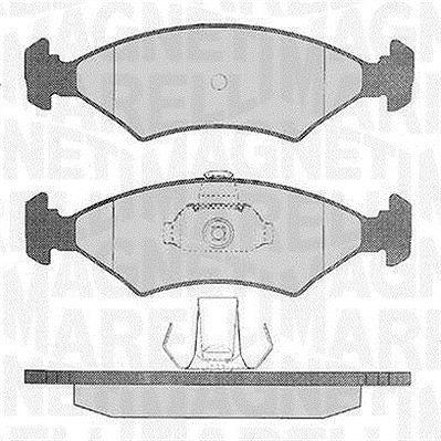 Magneti Marelli Bremsbelagsatz, Scheibenbremse [Hersteller-Nr. 363916060248] für Tvr, Mazda, Ford, Kia