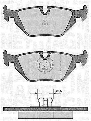 Magneti Marelli Bremsbelagsatz, Scheibenbremse [Hersteller-Nr. 363916060154] für Wiesmann, BMW