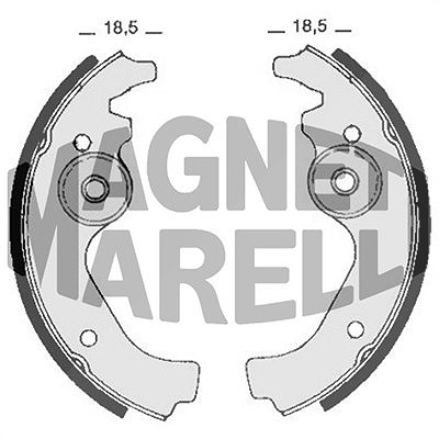 Magneti Marelli Bremsbacke [Hersteller-Nr. 360219198304] für Fiat