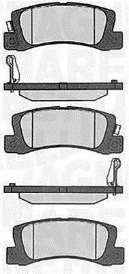 Magneti Marelli Bremsbelagsatz, Scheibenbremse [Hersteller-Nr. 363916060492] für Lexus, Toyota