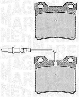 Magneti Marelli Bremsbelagsatz, Scheibenbremse [Hersteller-Nr. 363916060375] für Peugeot