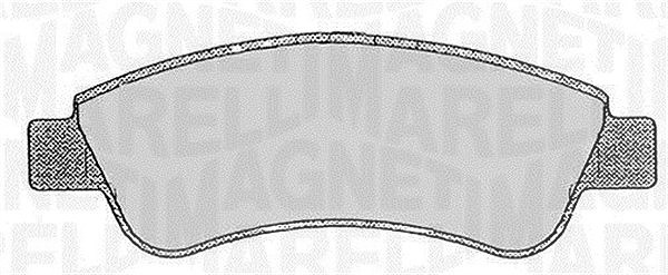 Magneti Marelli Bremsbelagsatz, Scheibenbremse [Hersteller-Nr. 363916060174] für Peugeot, Citroën, Ds, Opel, Vauxhall