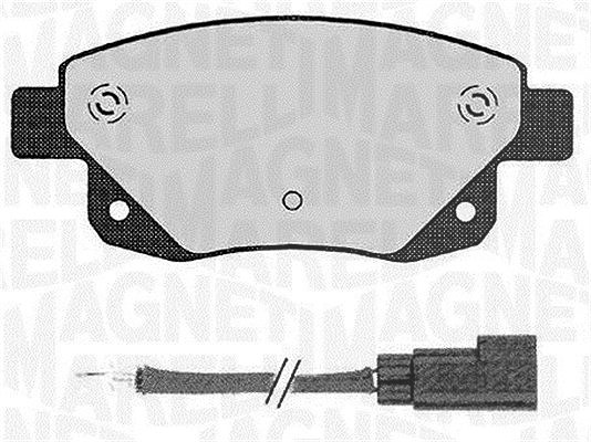 Magneti Marelli Bremsbelagsatz, Scheibenbremse [Hersteller-Nr. 363916060273] für Ford