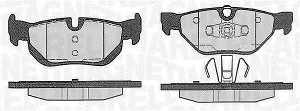 Magneti Marelli Bremsbelagsatz, Scheibenbremse [Hersteller-Nr. 363916060149] für BMW
