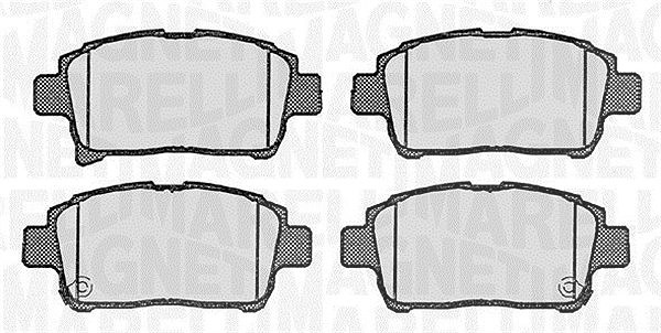 Magneti Marelli Bremsbelagsatz, Scheibenbremse [Hersteller-Nr. 363916060592] für Great Wall, Audi, Toyota, Byd