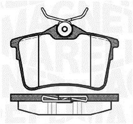 Magneti Marelli Bremsbelagsatz, Scheibenbremse [Hersteller-Nr. 363916060171] für Citroën, Peugeot