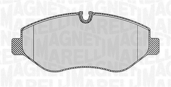 Magneti Marelli Bremsbelagsatz, Scheibenbremse [Hersteller-Nr. 363916060298] für Mercedes-Benz, VW