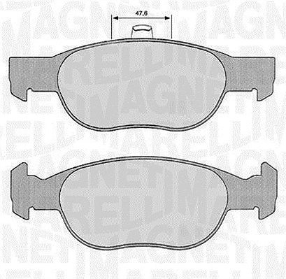 Magneti Marelli Bremsbelagsatz, Scheibenbremse [Hersteller-Nr. 363916060240] für Fiat