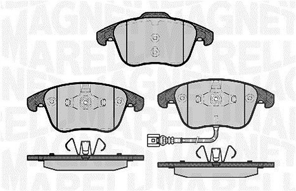 Magneti Marelli Bremsbelagsatz, Scheibenbremse [Hersteller-Nr. 363916060659] für Seat, Audi, VW
