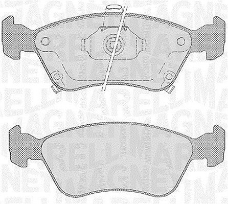Magneti Marelli Bremsbelagsatz, Scheibenbremse [Hersteller-Nr. 363916060532] für Toyota