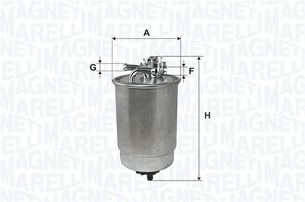Magneti Marelli Kraftstofffilter [Hersteller-Nr. 152071761717] für Opel, Vauxhall