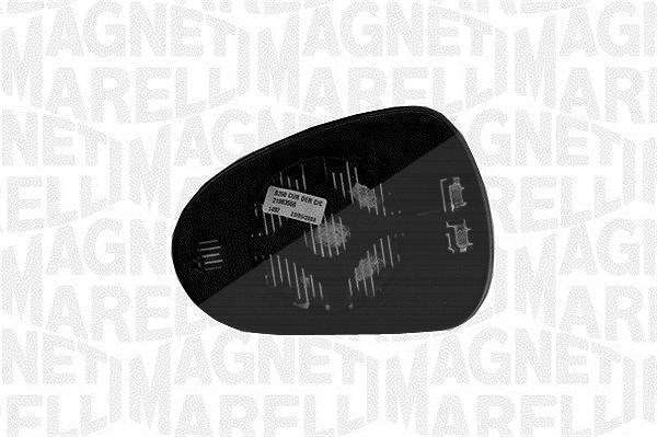 Magneti Marelli Spiegelglas, Außenspiegel [Hersteller-Nr. 351991307900] für Seat