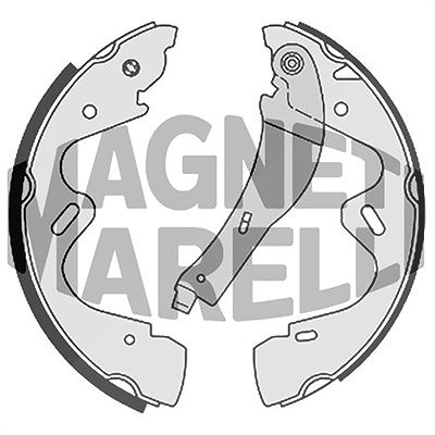 Magneti Marelli Bremsbacke [Hersteller-Nr. 360219198320] für Nissan, VW, Toyota