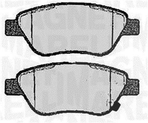 Magneti Marelli Bremsbelagsatz, Scheibenbremse [Hersteller-Nr. 363916060361] für Nissan, Ferrari, Vauxhall, Mercedes-Benz, Bedford, Porsche, Opel, BMW