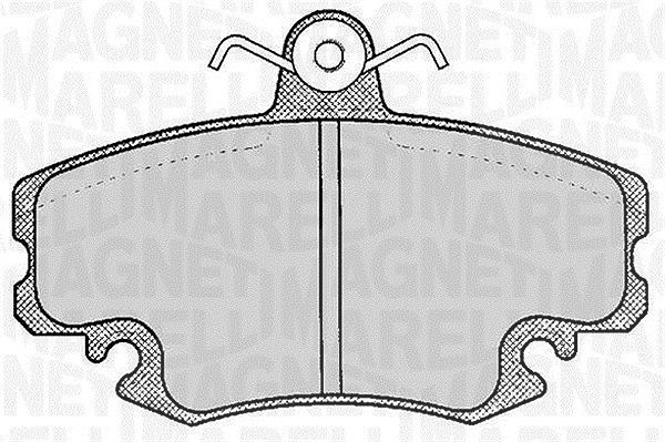 Magneti Marelli Bremsbelagsatz, Scheibenbremse [Hersteller-Nr. 363916060204] für Renault, Dacia
