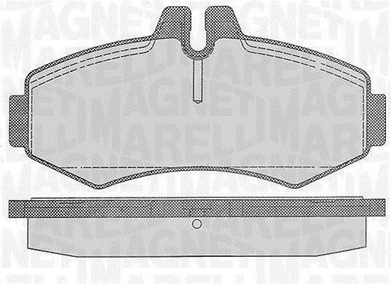 Magneti Marelli Bremsbelagsatz, Scheibenbremse [Hersteller-Nr. 363916060327] für Mercedes-Benz