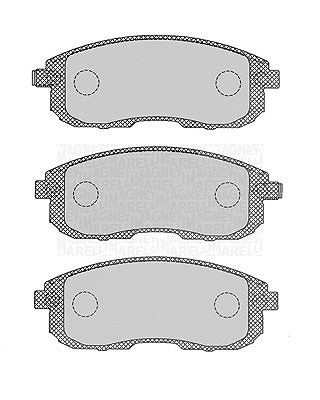 Magneti Marelli Bremsbelagsatz, Scheibenbremse [Hersteller-Nr. 363916060695] für Fiat, Nissan, Suzuki