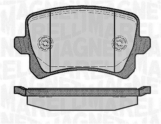 Magneti Marelli Bremsbelagsatz, Scheibenbremse [Hersteller-Nr. 363916060658] für VW, Seat, Audi