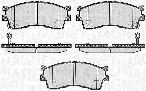 Magneti Marelli Bremsbelagsatz, Scheibenbremse [Hersteller-Nr. 363916060458] für Kia