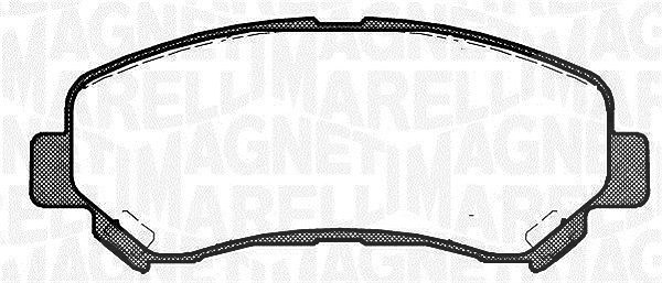 Magneti Marelli Bremsbelagsatz, Scheibenbremse [Hersteller-Nr. 363916060351] für Suzuki, Nissan