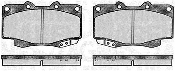 Magneti Marelli Bremsbelagsatz, Scheibenbremse [Hersteller-Nr. 363916060495] für Toyota