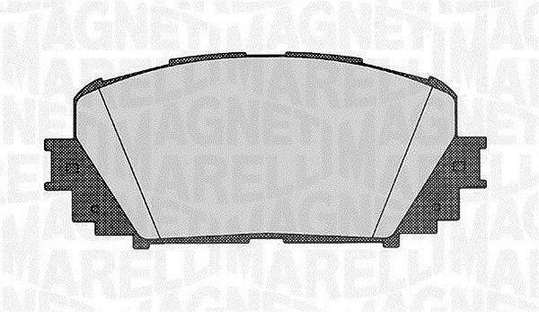 Magneti Marelli Bremsbelagsatz, Scheibenbremse [Hersteller-Nr. 363916060627] für Daihatsu, Toyota