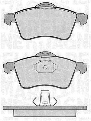 Magneti Marelli Bremsbelagsatz, Scheibenbremse [Hersteller-Nr. 363916060418] für VW