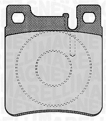 Magneti Marelli Bremsbelagsatz, Scheibenbremse [Hersteller-Nr. 363916060303] für Chrysler, Mercedes-Benz