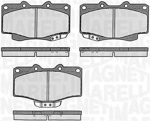 Magneti Marelli Bremsbelagsatz, Scheibenbremse [Hersteller-Nr. 363916060401] für Toyota, VW